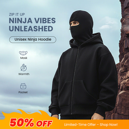 🎁 Hot Sale 45% OFF 🔥Ninja Zip-Up Hoodie for Men & Women-Comprehensive protection