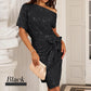 💜 Women's One Shoulder Sequin Sparkling Party Club Dress
