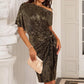 💜 Women's One Shoulder Sequin Sparkling Party Club Dress