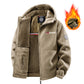 Men's Hooded Casual Warm Jacket with Zipper