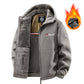 Men's Hooded Casual Warm Jacket with Zipper