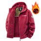 Men's Hooded Casual Warm Jacket with Zipper