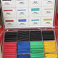 Multi-colored heat shrink tubingset
