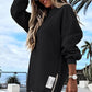 💖Limited Sale 50% OFF💖Long Sleeve Pullover Zipper Slit Casual Sweatshirt Dress