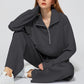 🍁Autumn Specials 49%OFF🔥 Women’s High-Neck Zip-Up Pullover and Wide-Leg Pants Set