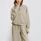 🍁Autumn Specials 49%OFF🔥 Women’s High-Neck Zip-Up Pullover and Wide-Leg Pants Set