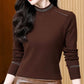 🎀50%OFF🎀Women's Fashion Sequins Solid Color Long-Sleeved Blouse