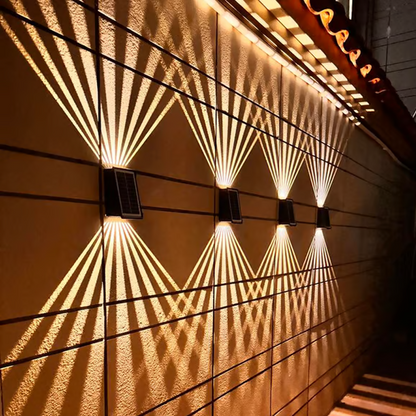 ⏳Time-limited Special⌛ Outdoor Waterproof 4 LED Solar Wall Decorative Spotlight