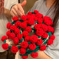 Crochet Rose Bouquet Knitted Blanket