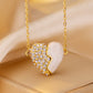 🔥Premium Gold Diamond Magnetic Heart Necklace