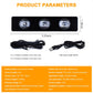 🚗Car Interior USB Star Light 4 PCS(7 Color Voice Control with Remote Control)