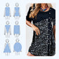 Women's Patchwork Vintage Printed Cotton Linen Dress