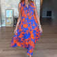 💕Hot Sale 50% OFF💕Women’s Fashion Print Sleeveless Maxi Dress👗