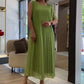 💃🏻Women's Fashion Chiffon Sleeveless Pleated Dress