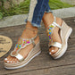 Resort-style Open-Toe Wedge Sandals (50% OFF)