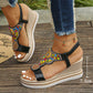 Resort-style Open-Toe Wedge Sandals (50% OFF)