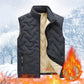 🔥Black Friday Deal! Unisex Thermal Fleece-Lined Quilted Vest | Winter Warmth, Ultra-Light & Water-Resistant | Limited Stock! ❄️