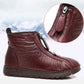 Women's Winter Fleece Ankle Boots | Zip-Up Anti-Slip Warm Footwear